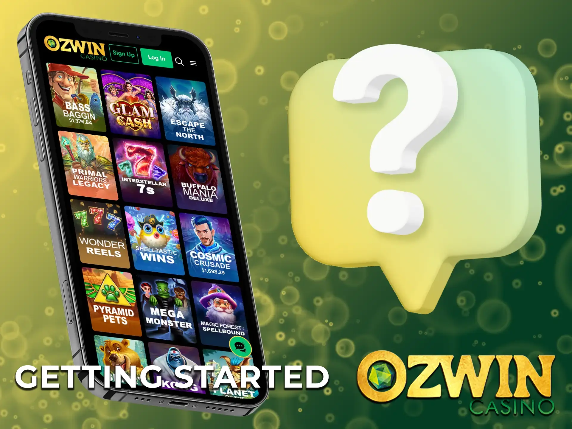 Enjoy Ozwin casino games on your phone or tablet right in your browser.